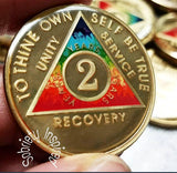 Coin for Sobriety Birthdays, Rainbow Tie Dye - B E X Coin Mint & SOBRIETY INSPIRED by BEX