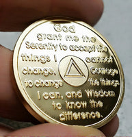 Coin for Sobriety Birthdays, Rainbow Tie Dye - B E X Coin Mint & SOBRIETY INSPIRED by BEX
